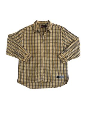 2000’s Big Star Yellow Plaid Long-Sleeve Shirt